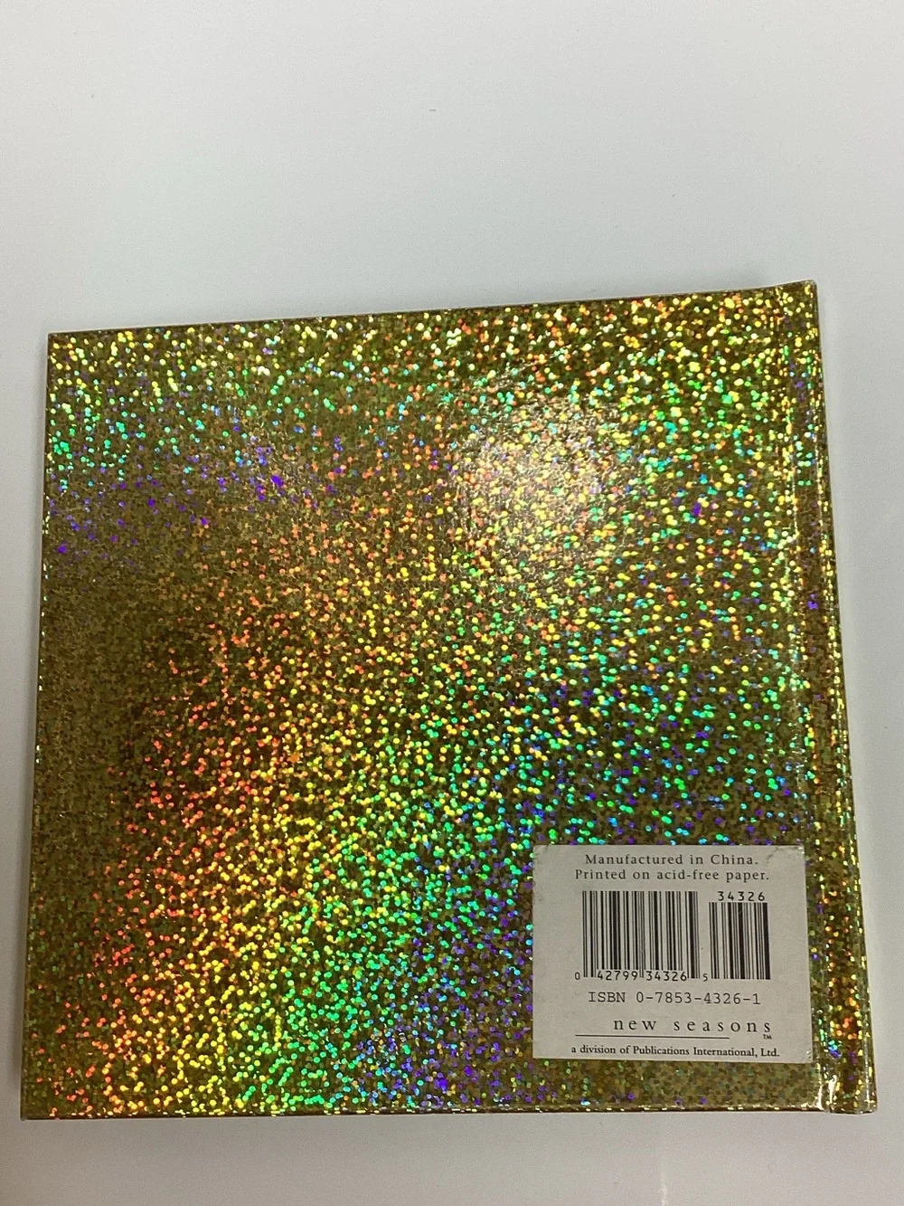 Gold Holographic Photo Journal - Shimmering Keepsake